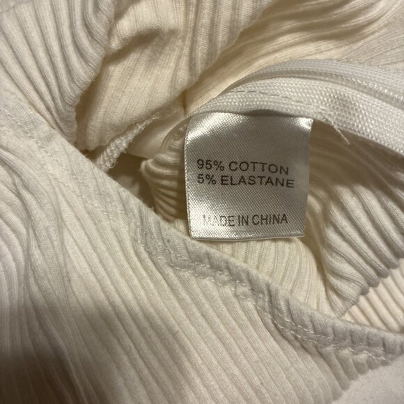princess polly solid white knit ribbed tank bodysuit Rebel Fiest 6 Small - Picture 7 of 7